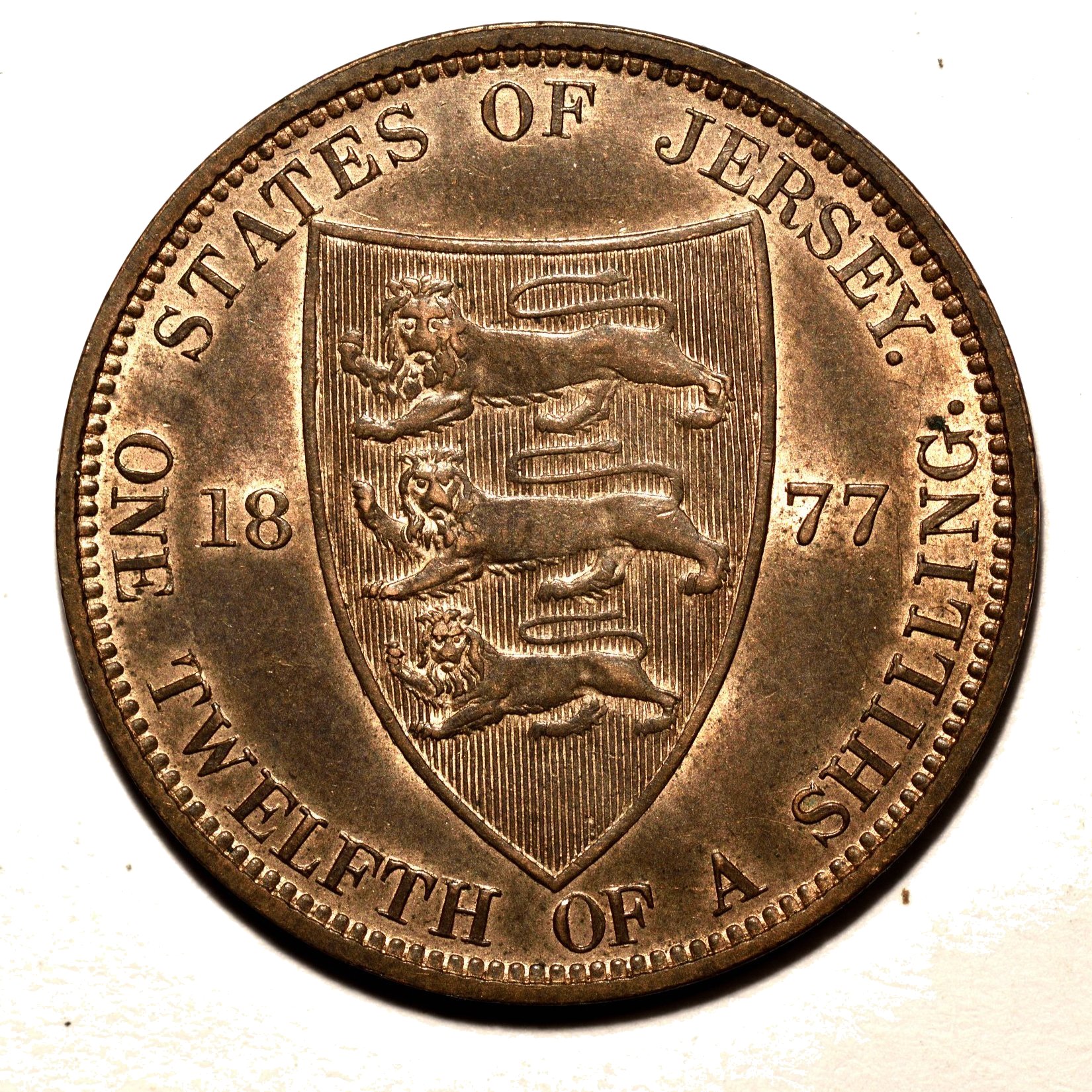1877 penny reverse