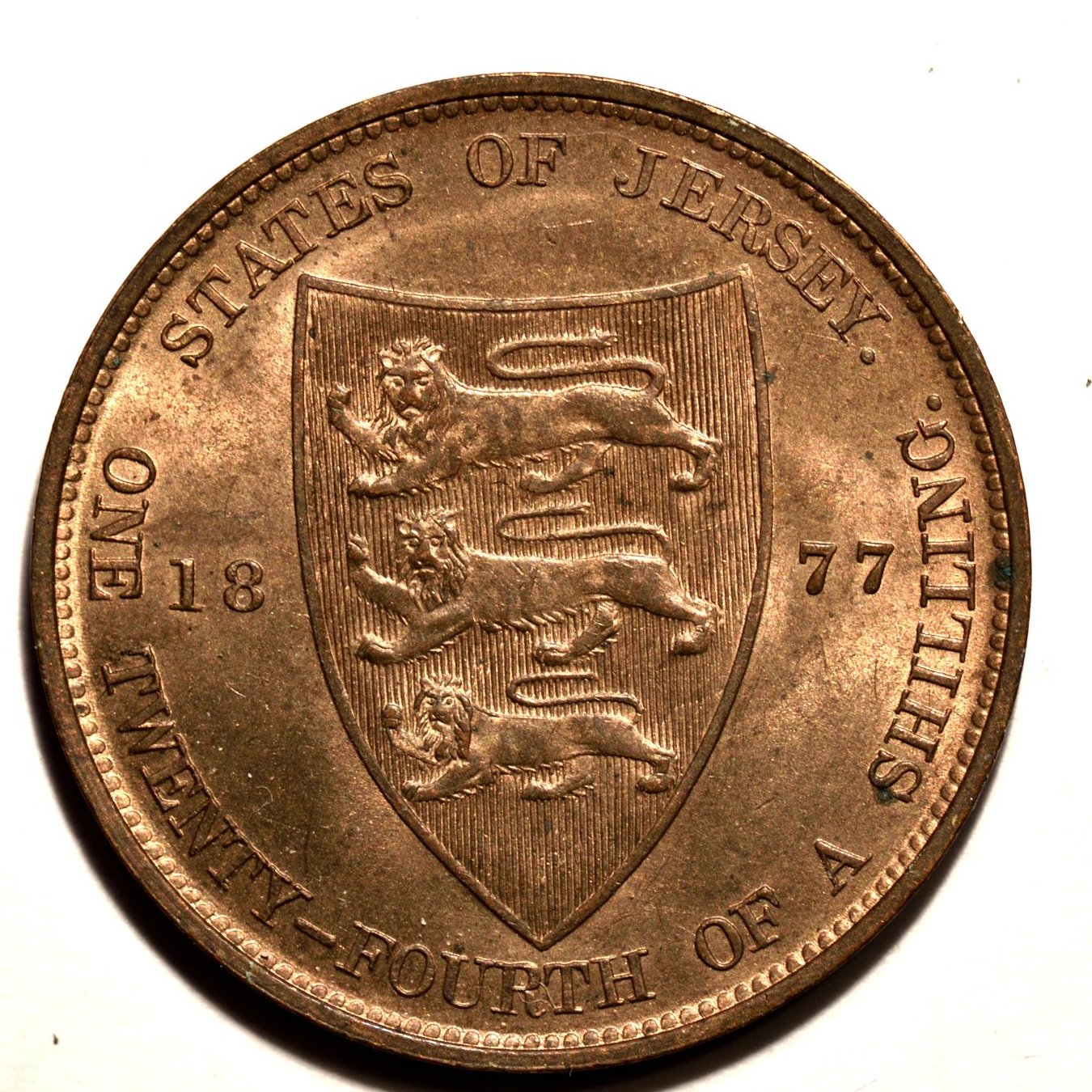 1877 half penny reverse