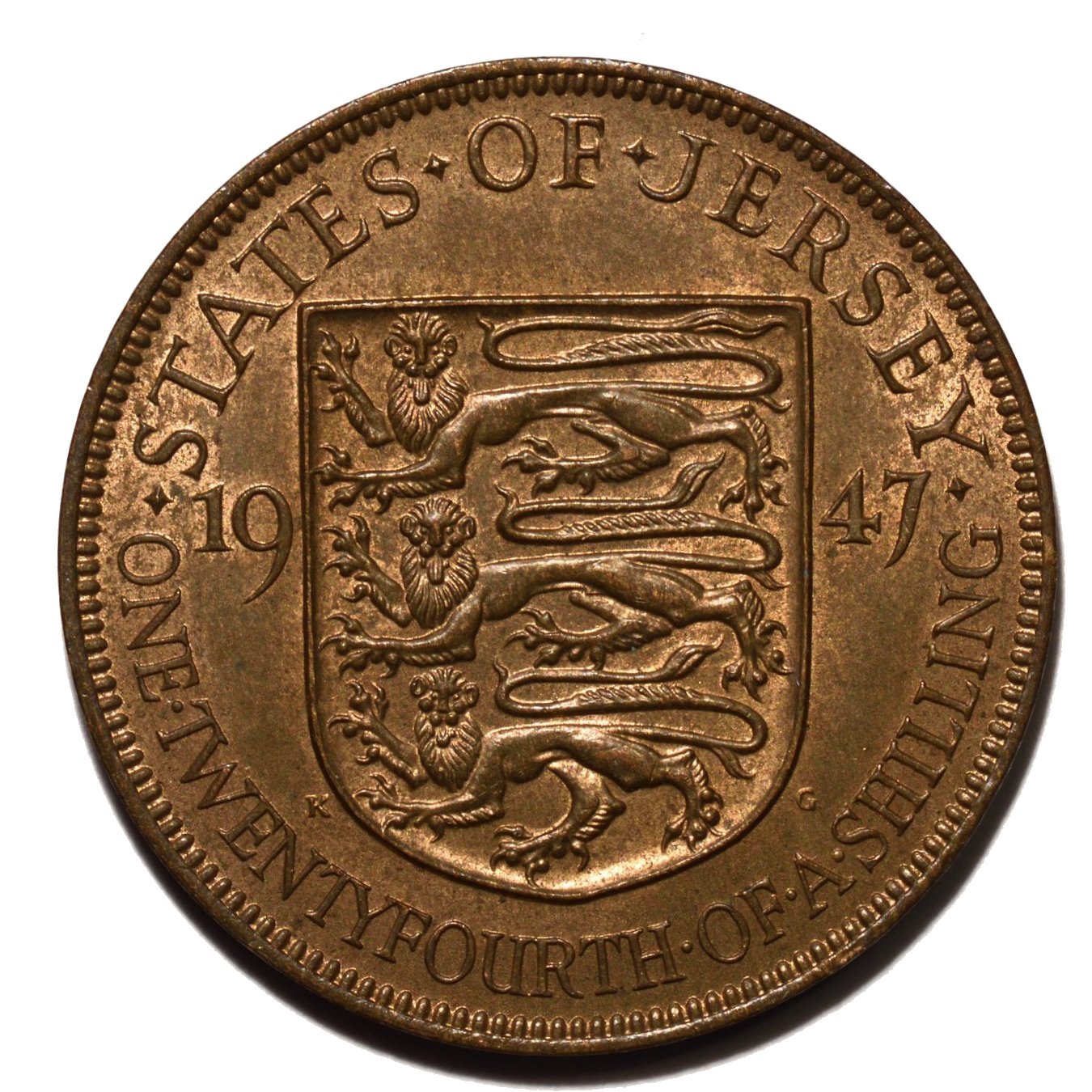1947 half penny reverse